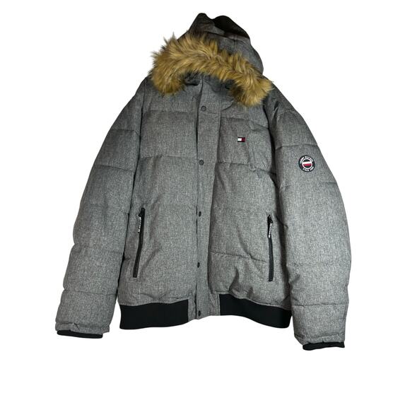 Tommy Hilfiger Men's Short Snorkel Coat/puffer Size XXXL NWOT gray  fur hoodie ￼ - Picture 2 of 15